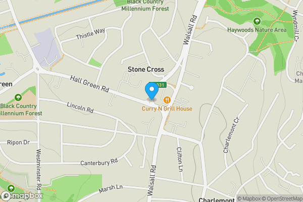 Map location for Walsall Road, West Bromwich, West Midlands, B71 3AZ