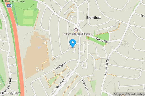 Map location for 1 Princes Way, Oldbury, West Midlands, B68 0PB