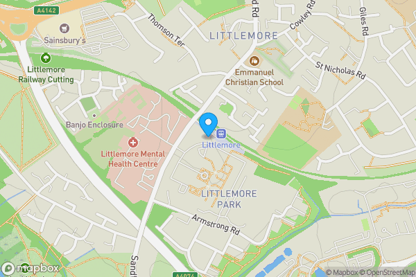 Map location for 69 The Crescent Mandelbrote Drive, Littlemore, Oxford, Oxfordshire, OX4 4XQ