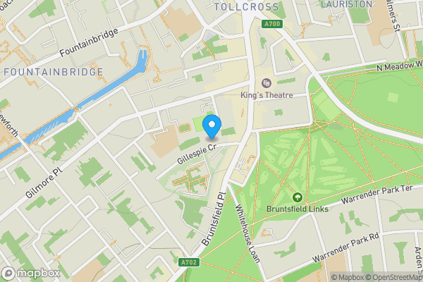 Map location for 5, 13 Gillespie Crescent Bruntsfield, Edinburgh, Midlothian, EH10 4HT