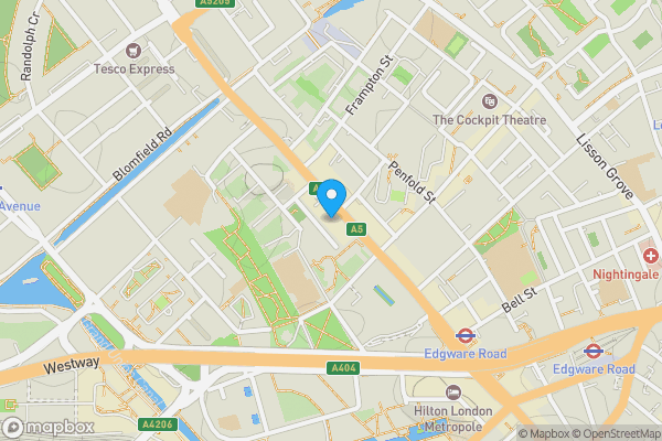 Map location for 365 Edgware Road, London W2 1BS
