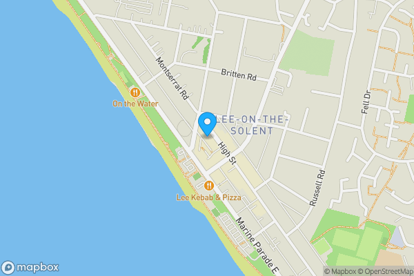 Map location for 175/175a High Street, Lee-on-the-Solent, Hampshire PO13 9BX