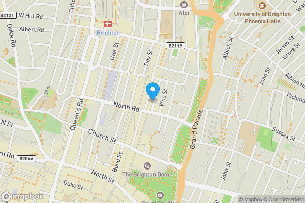 Map location for Flat 59, Argus Lofts, Robert Street, BRIGHTON, East Sussex, BN1 4AY
