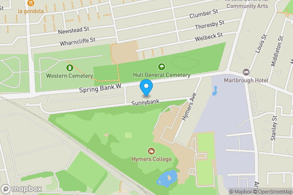 Map location for 62-70 Sunny Bank, Hull, East Yorkshire, HU3 1LQ