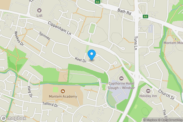 Map location for Land and Garages at Keel Drive, Slough, SL1 2XU