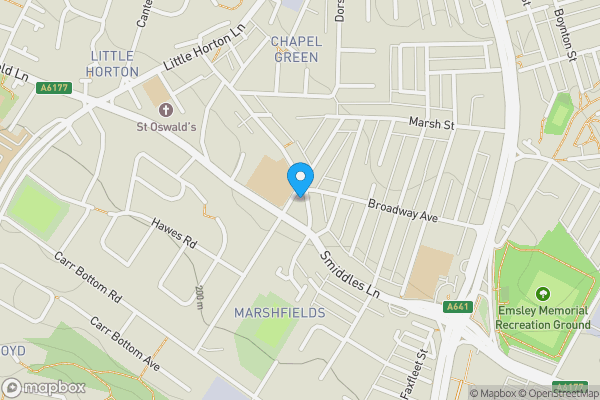 Map location for 165 Smiddles Lane Bradford BD5 9NX