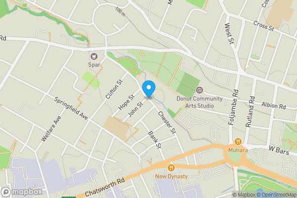 Map location for 47B & C Chester Street, Chesterfield, Derbyshire, S40 1DN