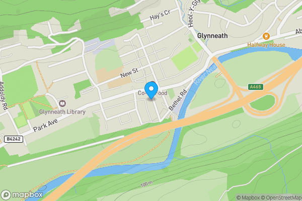 Map location for Bethany Church, Bethania Street, Glynneath, Neath, SA11 5DE