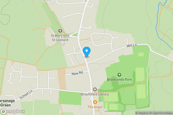Map location for 228A Main Road, Broomfield, Chelmsford, Essex, CM1 7AW