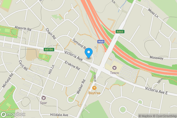 Map location for 18 Victoria Avenue, Manchester, Lancashire, M9 6QL