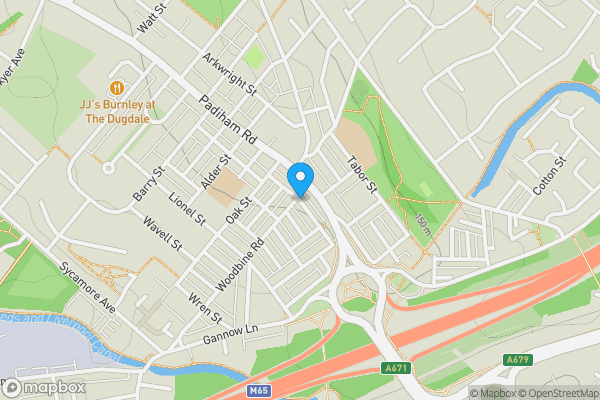 Map location for Windsor Street, BURNLEY, Lancashire, BB12 6RW