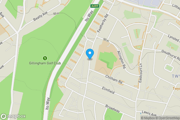 Map location for Land Lying to the West of Featherby Road, Gillingham, Kent, ME8 6DP