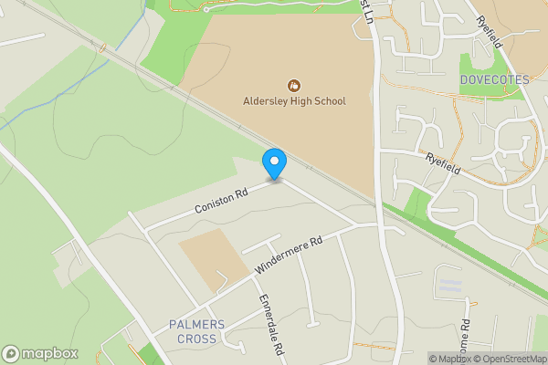 Map location for Coniston Road, WOLVERHAMPTON, West Midlands, WV6 9DS