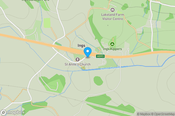 Map location for Meadowcroft Guest House, Kendal, Cumbria, LA8 9PY