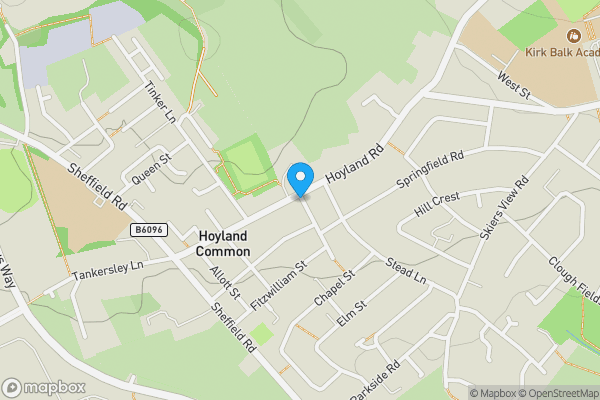 Map location for 71A Hoyland Road, Hoyland, Barnsley, South Yorkshire S74 0LT