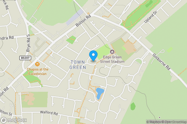 Map location for Land east of 37 Fleming Drive, Ashton in Makerfield, Wigan, Greater Manchester WN4 8TX