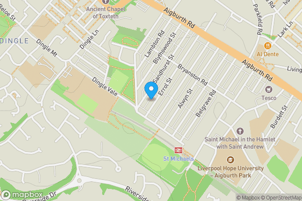 Map location for 92 Errol Street, Aigburth, Liverpool, Merseyside, L17 7DJ L17 7DJ