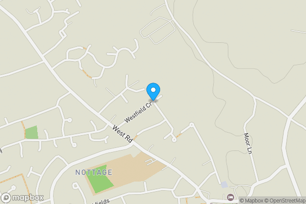 Map location for Westfield Crescent, Porthcawl, Mid Glamorgan, CF36 3SG