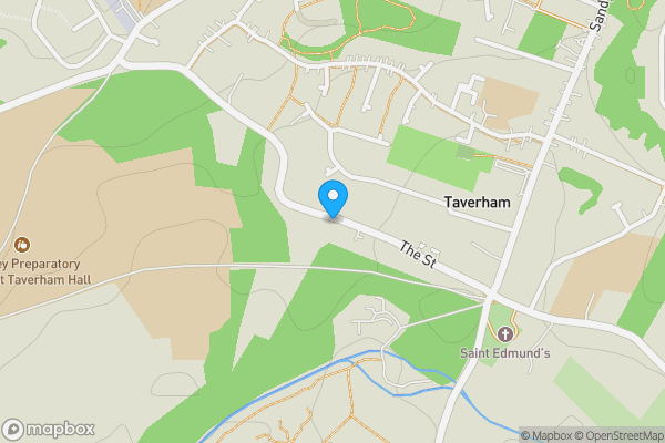 Map location for 27 The Street, Taverham, Norwich, Norfolk NR8 6TE