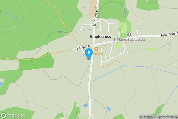 Map location for Cripps Corner Road, Robertsbridge, East Sussex, TN32 5QA