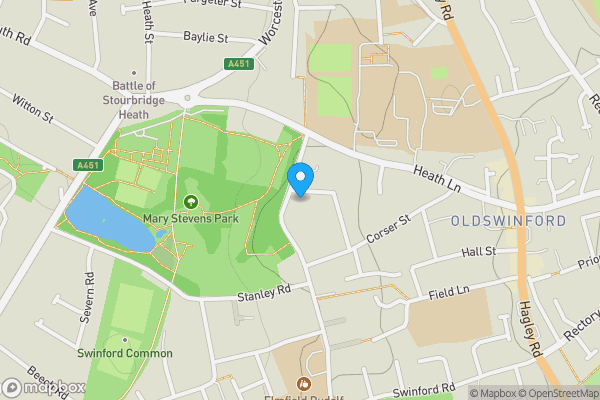 Map location for 18 Farlands Road, Old Swinford, Stourbridge, West Midlands DY8 2DD