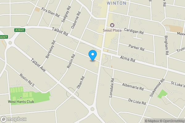 Map location for 4 Bryanstone Road , Winton Banks , Bournemouth, BH3 7JE