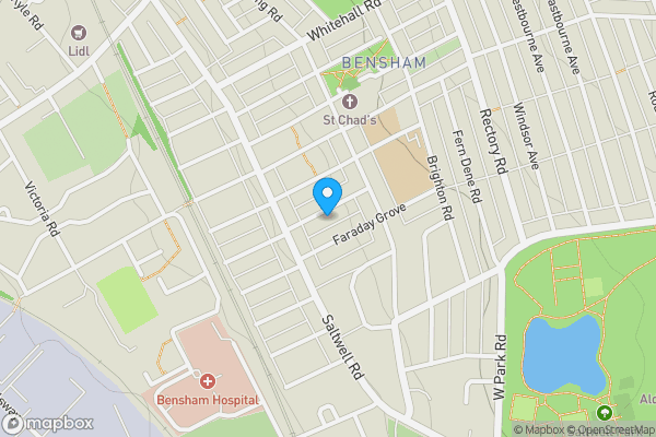 Map location for 30 Rayleigh Grove, Gateshead, Tyne And Wear, NE8 4QQ