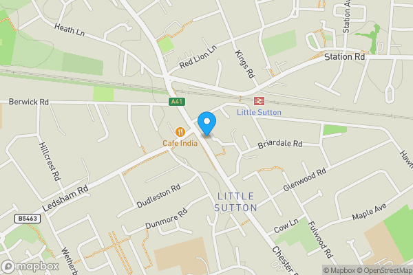 Map location for 345-353 Chester Road, Little Sutton, Ellesmere Port, Cheshire CH66 3RG