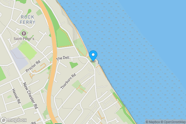 Map location for Flat 1 Dell House, Birkenhead, Merseyside, CH42 1PW