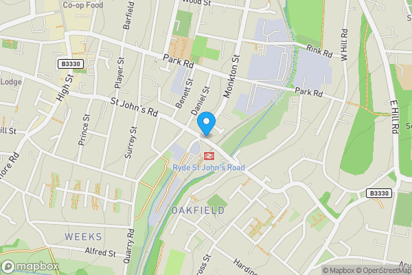 Map location for 70 St. Johns Road, Ryde, Isle Of Wight, PO33 2BA