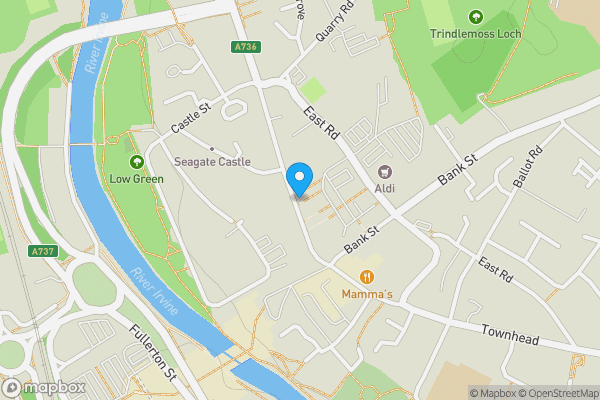 Map location for 160B High Street, Irvine, KA12 8AN