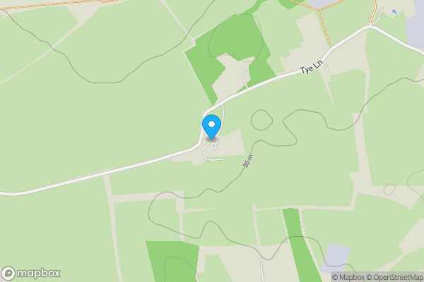 Map location for 1 & 2 Black Cottage, Tye Lane, Bramford, Ipswich, Suffolk, IP8 4LA, Tye Lane, Bramford,, Ipswich, Suffolk, IP8 4LA