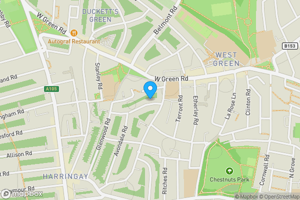 Map location for 58 Clarendon Road, Tottenham, London, N15 3JX