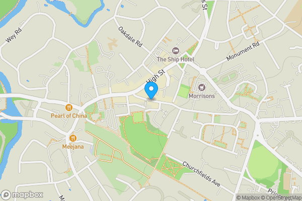 Map location for 18-22 Waterloo Terrace, Baker Street, Weybridge, Surrey, KT13 8AU