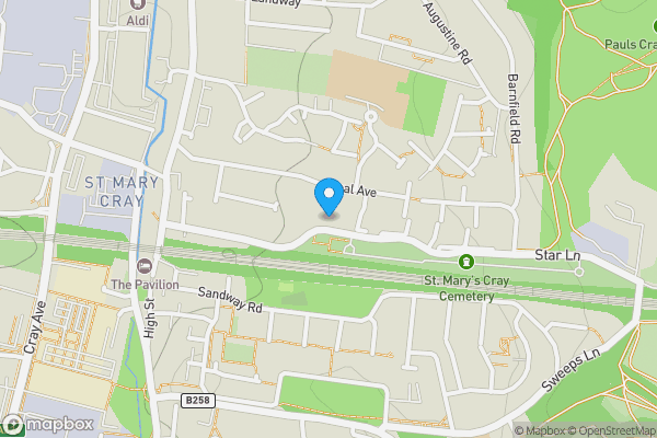 Map location for 75 Star Lane, St Mary's Cray, Orpington, Kent, BR5 3LL