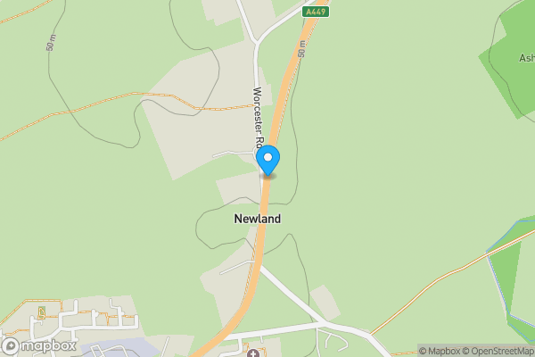 Map location for Land at Newland Worcester Road, Malvern, Malvern, Worcestershire, WR13 5AX