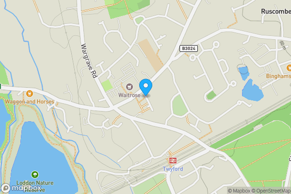 Map location for Garage at The Grove, Twyford, Reading, Berkshire, RG10 9DT