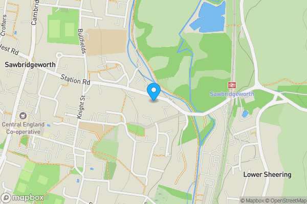 Map location for Orchard Cottage, 100 Station Road, Sawbridgeworth, Hertfordshire CM21 9JY