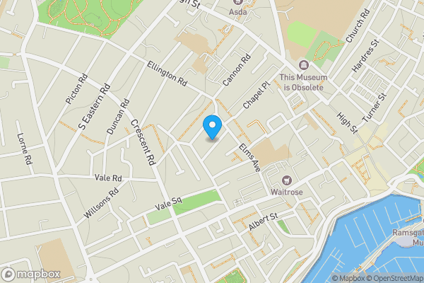 Map location for Flats 1 & 2, 11 Carlton Avenue, Ramsgate, Kent CT11 9BP
