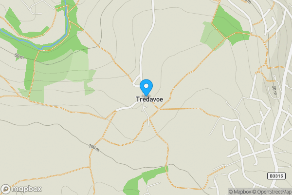 Map location for Land Forming Part Of Tredavoe Farm, Tredavoe, Penzance, Cornwall, TR20 8TN