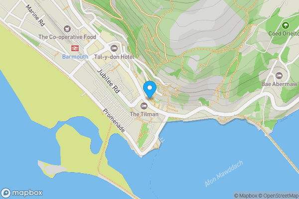 Map location for Bwlch Cottage, St. Georges Lane, Barmouth, Gwynedd, LL42 1ED