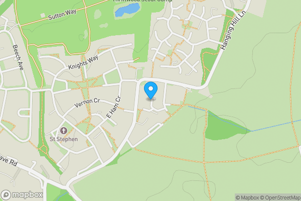 Map location for 3 Aspen Court, Hornbeam Close, Brentwood, Essex, CM13 2LD