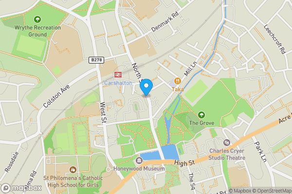 Map location for North Lodge, 21 North Street, Carshalton, Surrey, SM5 2HW