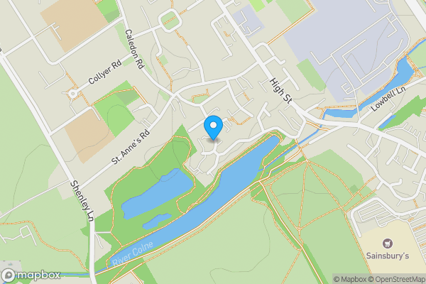 Map location for Land adjacent to 5 & 55 Hardwicke Place, London Colney, St. Albans, Hertfordshire, AL2 1PX