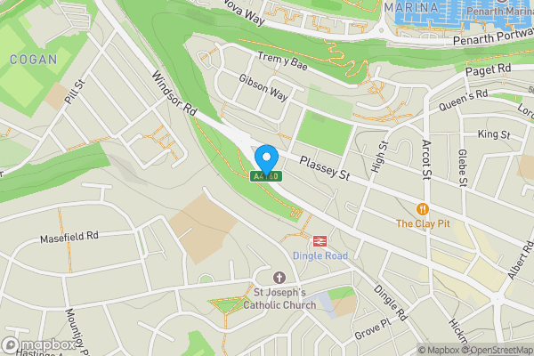 Map location for Windsor Road, PENARTH, CF64