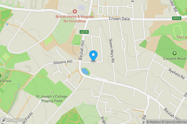 Map location for 20 Grecian Crescent, Crystal Palace, SE19 3HH