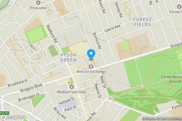 Map location for 81 High Point, Noel Street, Nottingham, NG7 6BP