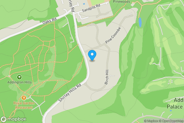 Map location for 23 Shirley Hills Road, Croydon, Surrey, CR0 5HQ