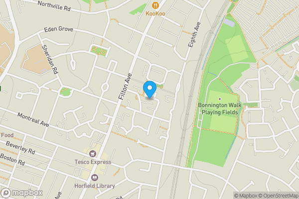 Map location for 14 Amis Walk, Horfield, Bristol, Avon, BS7 0BG