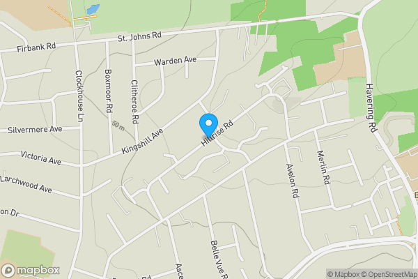 Map location for 68, Highfield Towers, Hillrise Road, Romford, Essex, RM5 3DQ